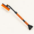 DR101-1 orange telescopic snow brush and scraper on a warm ivory background