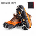 10-Point - Silver Teeth - Orange chain ice grips - 35-48 supplier size reference