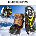 24-Point - Black chain ice grips - M - 35-39 and L - 40-45 supplier size reference