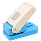 Medium Silver Label Rectangle Stamp 21 x 25 mm