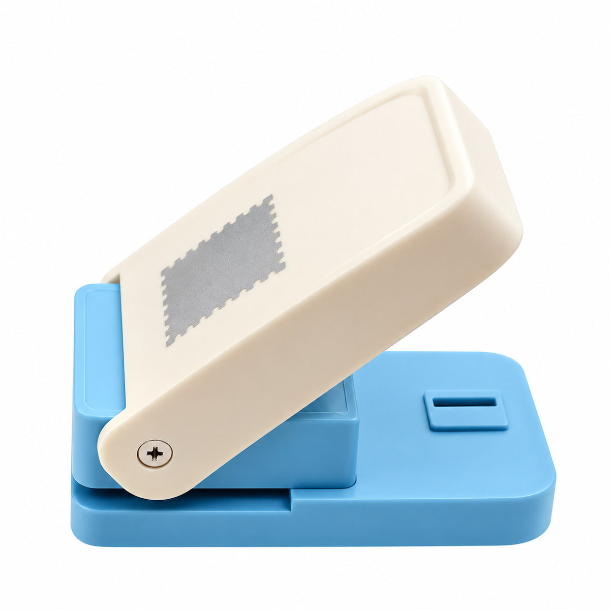 Large Silver Label Square Stamp 38 x 38 mm