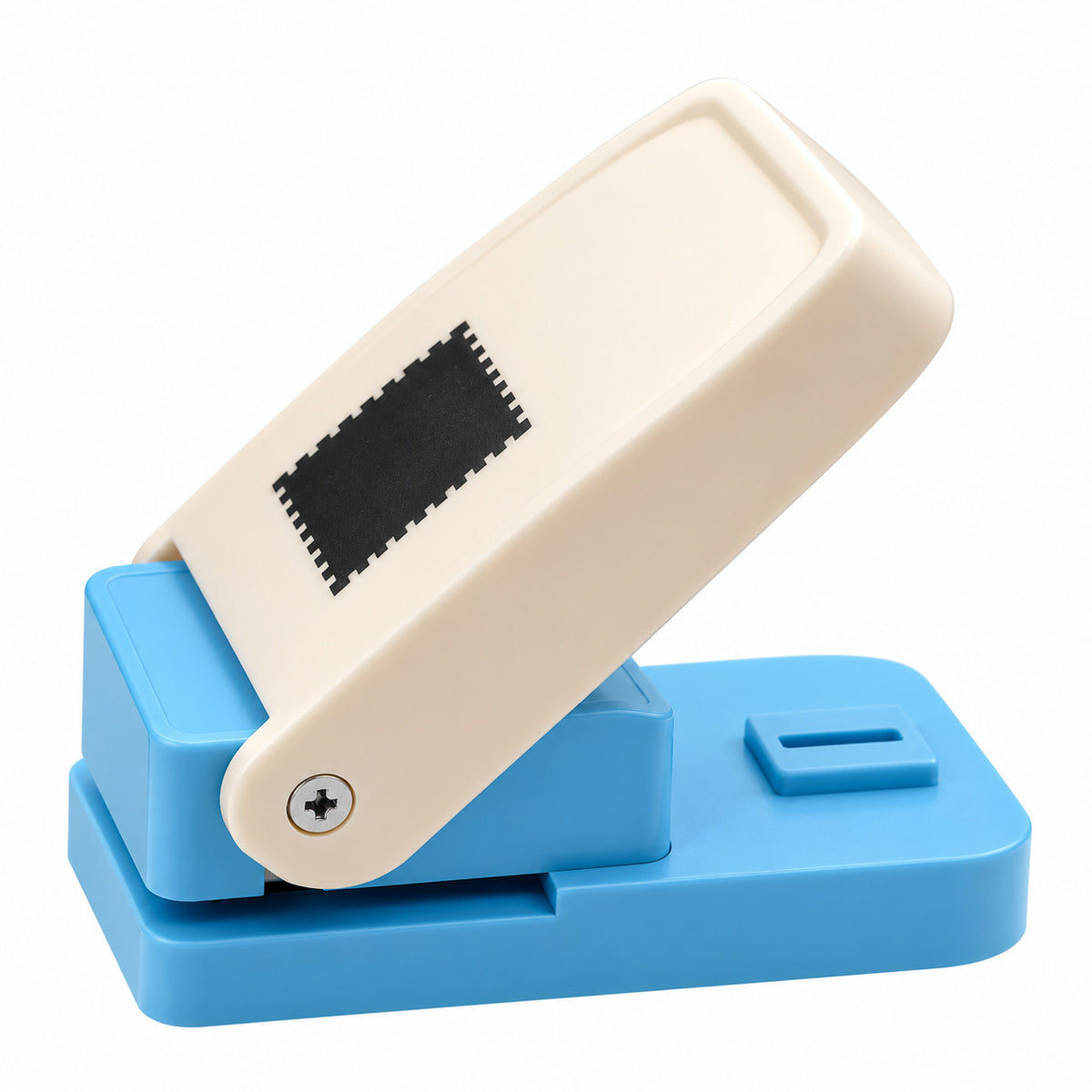 Medium Black Label Rectangle Stamp 21 x 25 mm