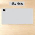 Heated desk mat in Sky Gray - colour reference