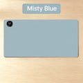 Heated desk mat in Misty Blue - colour reference