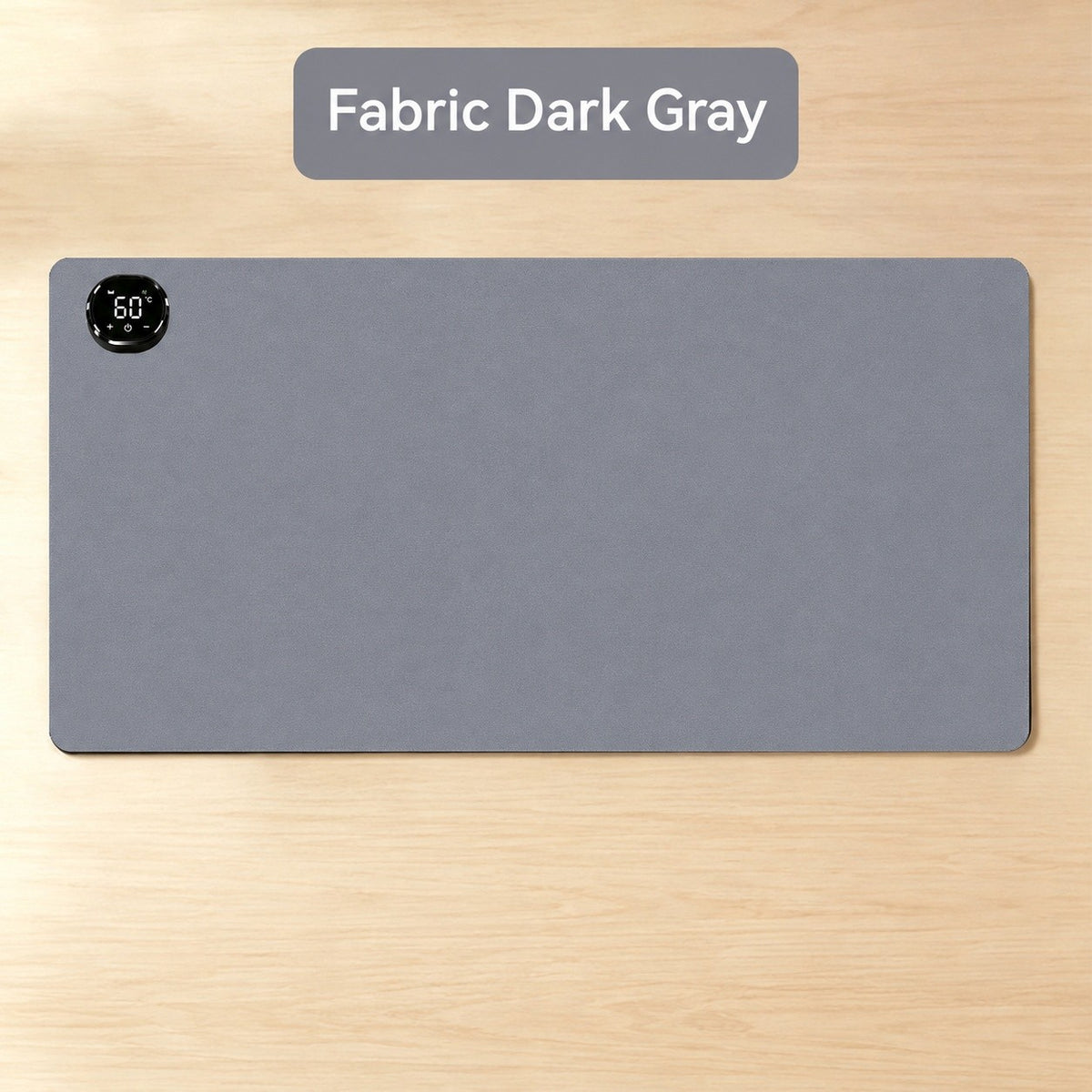 Heated desk mat in Fabric Dark Gray - colour reference