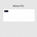 Heated desk mat in White PVC - colour reference
