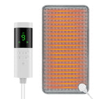 Model 406 heating pad and nine-level controller with illustrated heating wire layout