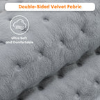 Close-up of the grey dimpled fabric on the heating pad