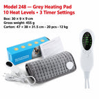 Model 248 grey heating pad, controller and packaging