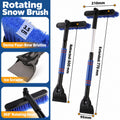 DR105 Telescopic 3-in-1 - Blue car snow-clearing tool