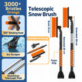 DR103 Telescopic 3-in-1 - Orange car snow-clearing tool