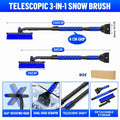 DR101-2 Telescopic 3-in-1 - Blue car snow-clearing tool