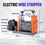 Wending 038wd electric wire stripper adjustment handles, guide openings and dimensions