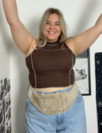 Hot Hugger wearable cover styled with jeans