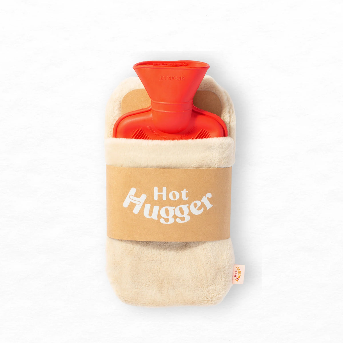 Hot Hugger 500 ml hot water bottle with Cream wearable cover